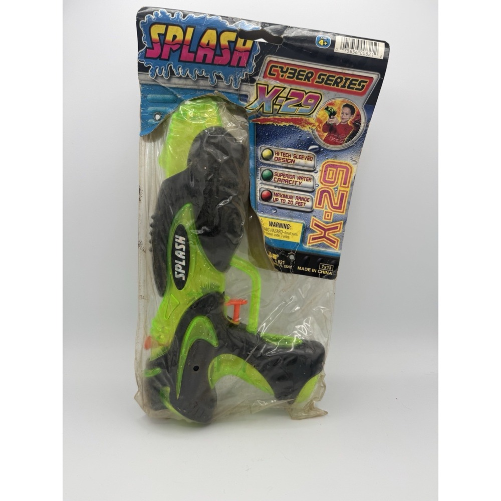 NEW Ja-Ru Squirt Gun NIP Splash Cyber Series X-29 Super Water Capacity 13' x 7"